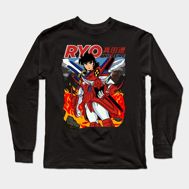 Ryo of the Wildfire Long Sleeve T-Shirt by Jones Factory